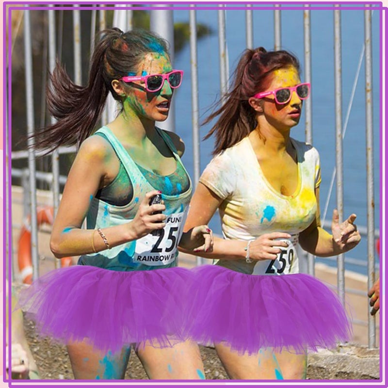ILHSTY 3 Pack Women Teens Adult Tutu Skirt, 5 Layers Puffy Classic Tulle Tutus Skirts for Women Ballet Run Party Halloween Costume - Image 2